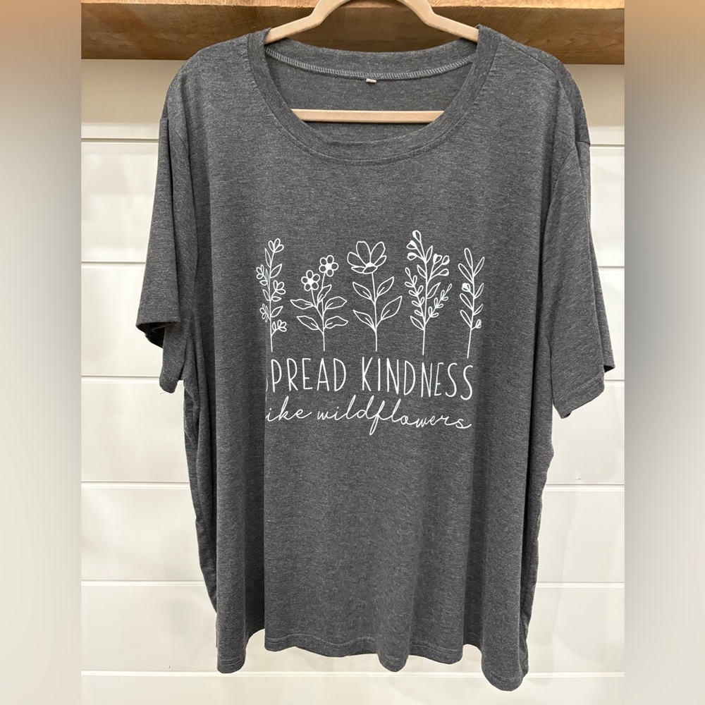 Graphic T-Shirt with Floral Design